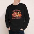 Cozy Readers Book Society Teacher Reading Floral Pumpkin Tee Youth Long Sleeve Tee