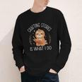 Crafting Stories Is What I Do Reading Writing Book Author Youth Long Sleeve Tee