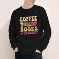 Crochet Coffee Reading Books Crocheter Crocheting Youth Long Sleeve Tee