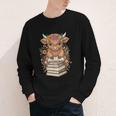 Cute Baby Highland Cow Reading Book Librarian Bookworm Youth Long Sleeve Tee Cute Baby Highland Cow Reading Book Librarian Bookworm Youth Long Sleeve Tee