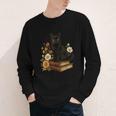 Cute Cat Book Flowers Youth Long Sleeve Tee Cute Cat Book Flowers Youth Long Sleeve Tee