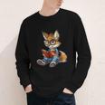 Cute Coyote With Book I Kids Coyote Youth Long Sleeve Tee Cute Coyote With Book I Kids Coyote Youth Long Sleeve Tee