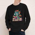 Cute Dragon Reading a Book Bookworm For Men Women Kid Youth Long Sleeve Tee