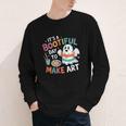Cute Ghost Book Halloween Spooky Boo School Art Teacher Youth Long Sleeve Tee Cute Ghost Book Halloween Spooky Boo School Art Teacher Youth Long Sleeve Tee