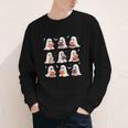 Cute Ghost Reading Book Lovers Halloween Ghost Youth Long Sleeve Tee