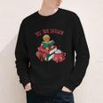 Cute Gingerbread Man Reading Book Nerd Christmas Bookish Youth Long Sleeve Tee