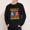 Cute Librarian Library Book Lover Keeper Of Endless Stories Youth Long Sleeve Tee