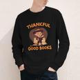 Cute Thanksgiving Teacher Librarian Thankful Reading Books Youth Long Sleeve Tee Cute Thanksgiving Teacher Librarian Thankful Reading Books Youth Long Sleeve Tee