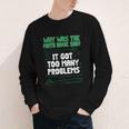 Dad Joke Why Was The Math Book Sad Pun Dad Jokes Youth Long Sleeve Tee