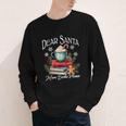 Dear Santa More Book Please Christmas Book Librarian Youth Long Sleeve Tee