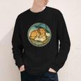 Dog Reading Book Rain Cozy Umbrella Cute Art Men Youth Long Sleeve Tee Dog Reading Book Rain Cozy Umbrella Cute Art Men Youth Long Sleeve Tee