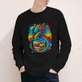 Dragon Reading Colorful Fantasy Book Lover Youth Long Sleeve Tee Dragon Reading Colorful Fantasy Book Lover Youth Long Sleeve Tee