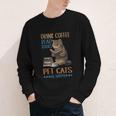 Drink Coffee Read Books Pet Cats Be Happy Bookworm Youth Long Sleeve Tee Drink Coffee Read Books Pet Cats Be Happy Bookworm Youth Long Sleeve Tee