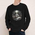 Duck Reading Book Full Moon Lake Scenery Youth Long Sleeve Tee Duck Reading Book Full Moon Lake Scenery Youth Long Sleeve Tee