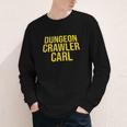 Dungeon Crawler Carl Yellow Text Logo LitRPG Series Book Youth Long Sleeve Tee