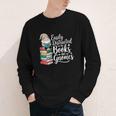 Easily Distracted By Books And Gnomes Youth Long Sleeve Tee