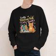 Easily Distracted By Cats And Books Book & Cat Lover Youth Long Sleeve Tee