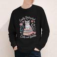Easily Distracted By Cats And Books Reading Youth Long Sleeve Tee