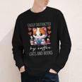 Easily Distracted By Coffee Cats And Books Youth Long Sleeve Tee