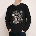 Easily Distracted By Dogs And Books Reader Animal Dog Youth Long Sleeve Tee Easily Distracted By Dogs And Books Reader Animal Dog Youth Long Sleeve Tee