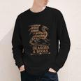Easily Distracted By Dragons And Books Library Dragon Lover Youth Long Sleeve Tee