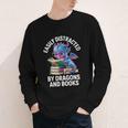 Easily Distracted By Dragons And Books Youth Long Sleeve Tee