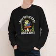 Easily Distracted By Frogs And Books Youth Long Sleeve Tee