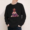 Educated Melanin Queen Afro Women Reading Book History Youth Long Sleeve Tee Educated Melanin Queen Afro Women Reading Book History Youth Long Sleeve Tee