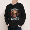 Education Is Freedom African Teacher Books Lovers Youth Long Sleeve Tee