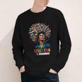 Education Is Freedom History Month Teacher Books Afro For Men Women Youth Long Sleeve Tee