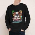 English Bulldog Reading a Book Dog Youth Long Sleeve Tee