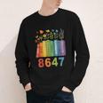 Equal Rights Book Flower Resist 86 47 Feminist Women Rights Youth Long Sleeve Tee