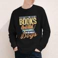 Everything I Need Is Books & Dogs Reader Book Read Reading Youth Long Sleeve Tee