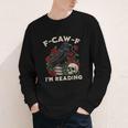 F-CAW-F I'm Reading Crow Book Lover Introvert Meme Youth Long Sleeve Tee F-CAW-F I'm Reading Crow Book Lover Introvert Meme Youth Long Sleeve Tee