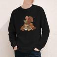 Fall Book Vintage Turkey Thanksgiving Reading Book Lovers Youth Long Sleeve Tee Fall Book Vintage Turkey Thanksgiving Reading Book Lovers Youth Long Sleeve Tee