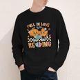 Fall In Love With Reading Thanksgiving Pumpkin Book Lover Youth Long Sleeve Tee Fall In Love With Reading Thanksgiving Pumpkin Book Lover Youth Long Sleeve Tee
