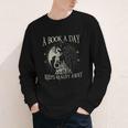 Fantasy Book Club Dragon Reader Book A Day Keep Reality Away Youth Long Sleeve Tee