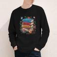 Fantasy Drama Tragedy Books Subtle Reader Librarian Flower Youth Long Sleeve Tee