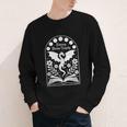 Fantasy Drama Tragedy Dragon Book Magic Gothic Moon Phases Youth Long Sleeve Tee Fantasy Drama Tragedy Dragon Book Magic Gothic Moon Phases Youth Long Sleeve Tee