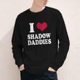 Fantasy Romantasy Book Lover I Love Heart Shadow Daddies Youth Long Sleeve Tee