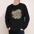 Fantasy Romantasy Book Retro Vintage Shadow Daddy Girl Youth Long Sleeve Tee