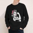 Female Librarian Rosie Riveter Book Guardian Woman Youth Long Sleeve Tee Female Librarian Rosie Riveter Book Guardian Woman Youth Long Sleeve Tee