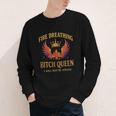 Fire Breathing Bitch Queen I Will Not Be Afraid Fantasy Book Youth Long Sleeve Tee Fire Breathing Bitch Queen I Will Not Be Afraid Fantasy Book Youth Long Sleeve Tee