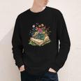 Floral Book Bloom Wildflowers Literature Nature Fantasy Youth Long Sleeve Tee