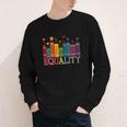 Floral Flower Book Equality Human Rights Women's Rights Youth Long Sleeve Tee
