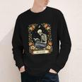 Floral Tarot Card The Reader Skeleton Reading Book Youth Long Sleeve Tee Floral Tarot Card The Reader Skeleton Reading Book Youth Long Sleeve Tee