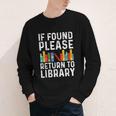 If Found Please Return To Library Book Lover Youth Long Sleeve Tee