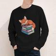 Fox Reading Book Pajama Sleep Youth Long Sleeve Tee