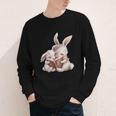 Funny Book Reading Quote For Women And Girls Rabbits Youth Long Sleeve Tee