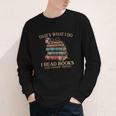 Geek That's What I Do I Read Books Bookworm Book Lover Nerd Youth Long Sleeve Tee
